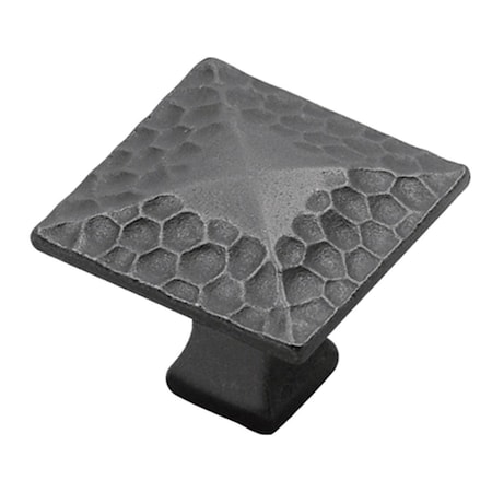 Gan Eden 1.25 in. Craftsman Cabinet Knob, Black Iron GA305501